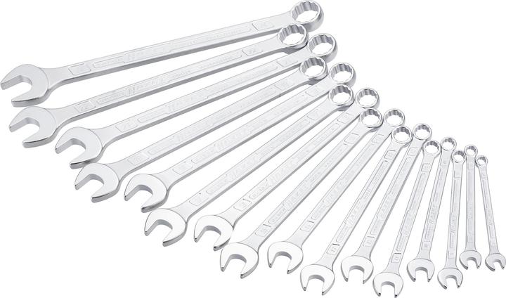 Produktbild HAZET Ring-Maulschlüssel Satz 600SPC/16 ∙ Aussen Doppel-Sechskant-Tractionsprofil ∙ 7 - 24 ∙ Anzahl … (10 mm, 11 mm, 12 mm, 13 mm, 14 mm, 15 mm, 7 mm, 8 mm, 9 mm)