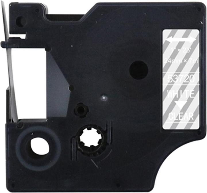 Image du produit Hermex Alternatives Etikettenband zu Dymo D1 53720 / S0721000 Beschriftungsband (2.40 cm, Blanc, Transparent)