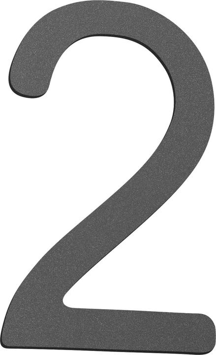 Actual product image CMD House number small IP44 anthracite Made in Germany CMD-2anthracite