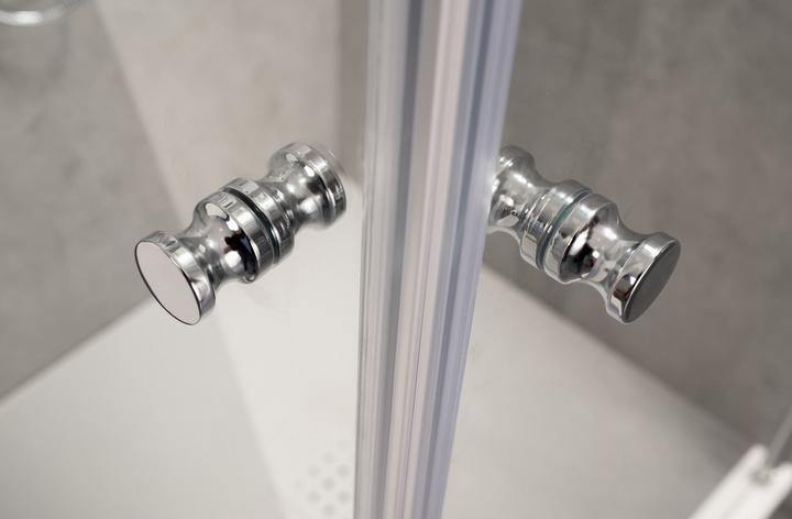 Actual product image Dusbad Shower cubicle/ shower enclosure Shower bath 2 hinged doors on fixed part on the right + shower (75 cm, 75 cm)