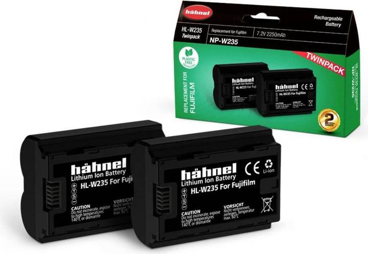 Produktbild Hähnel HL-W235, 2er Kamera-Akku ersetzt Original-Akku NP-W235 7.2 V 2250 mAh (Kamera Akku)