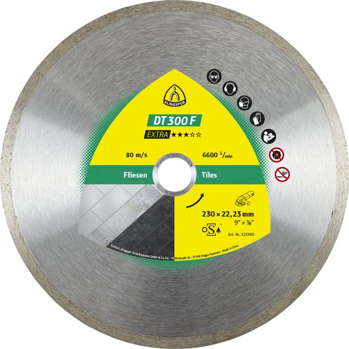 Image du produit Klingspor DT 300 F Extra - Disques à tronçonner diamantés 180 x 22,23 mm