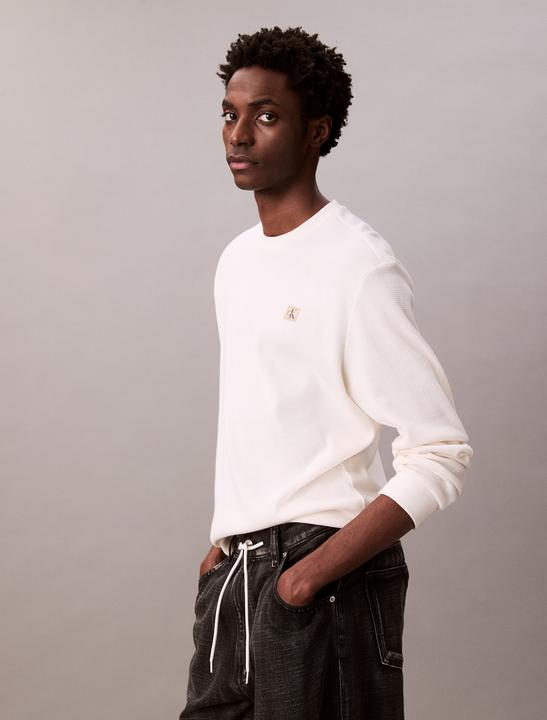 Actual product image Calvin Klein Jeans Ls Waffle Badge Crewnk Tee (L)