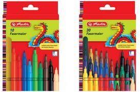 Actual product image Herlitz Fibre-tip pens, 20-count cardboard box (Assorted colours, 20 x)