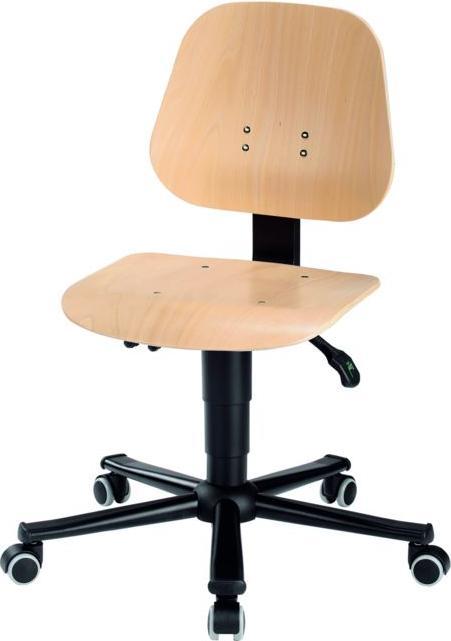Image du produit Bimos Chaise pivotante de travail, bois, avec roulettes