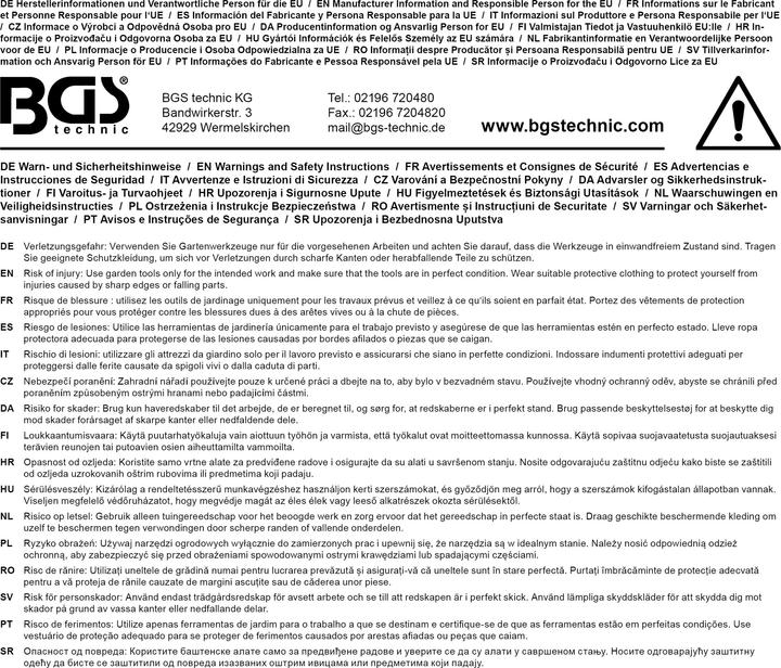 Produktbild BGS Pumpsprühflasche 1,5 l (1.50 l)