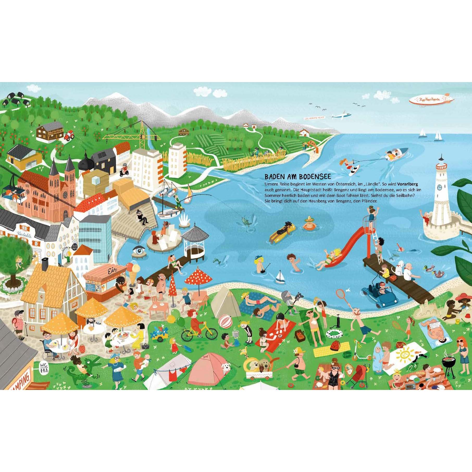 Thumbnail - Wimmelbuch Österreich, Kinderbücher von Ulrike Halvax