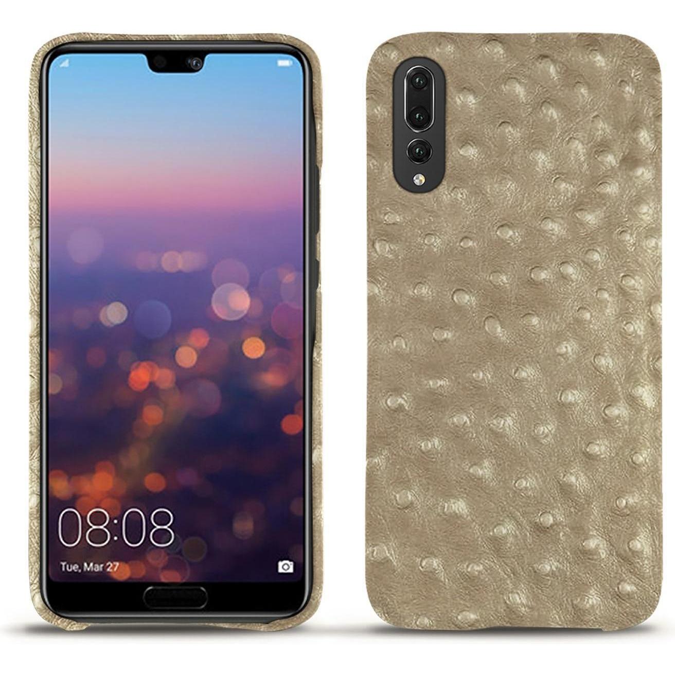 Noreve Lederschutzhülle (Huawei P20 Pro), Smartphone Hülle, Beige