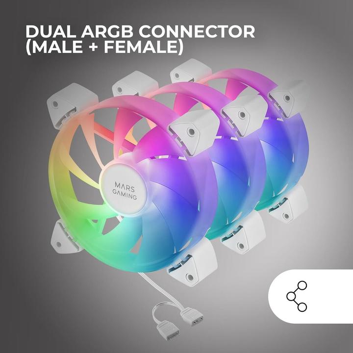 Immagine prodotto Mars Gaming MF-3A (120 mm, 3x)