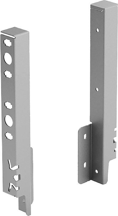 Hettich ArciTech back panel connector set, silver (1 pcs.)