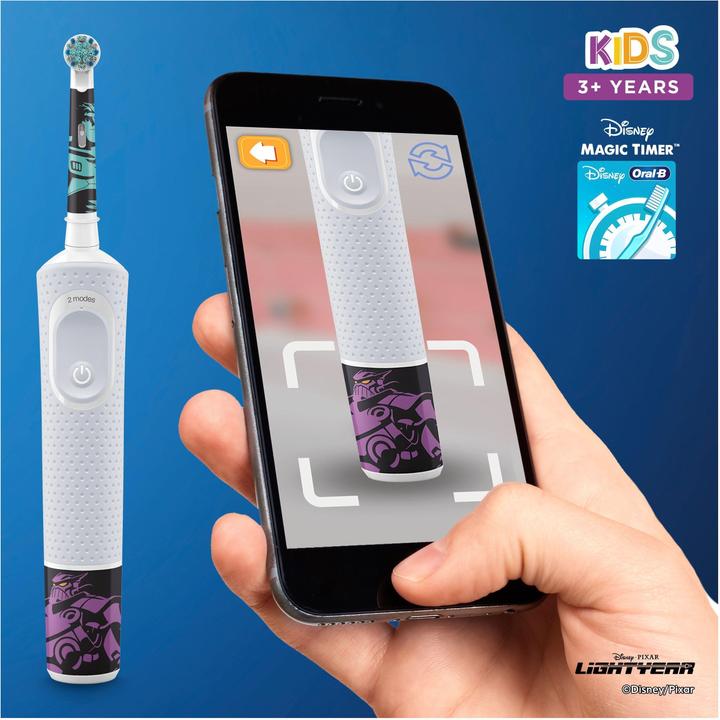 Immagine prodotto Oral-B Vitality100 Kids Lightyear + Custodia da viaggio (Spazzolino oscillante)