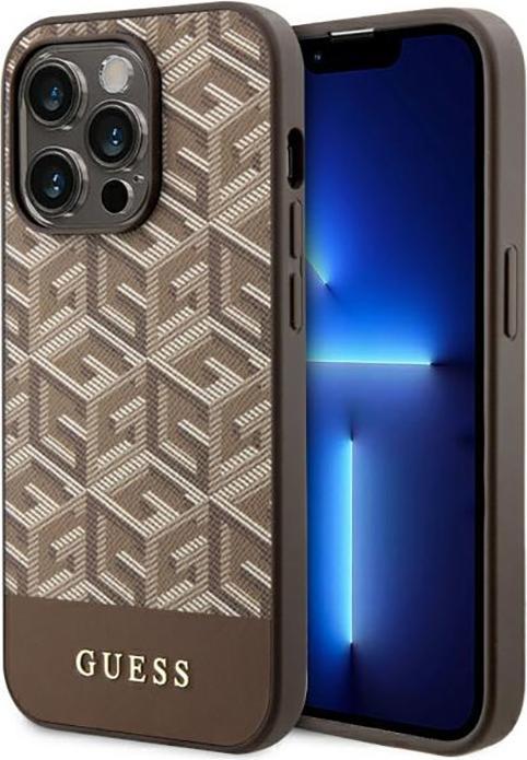 Immagine prodotto Guess GUHMP14LHGCFSEW iPhone 14 Pro 6.1" brązowy/marrone Custodia rigida GCube Stripes MagSafe (Apple iPhone 14 Pro)
