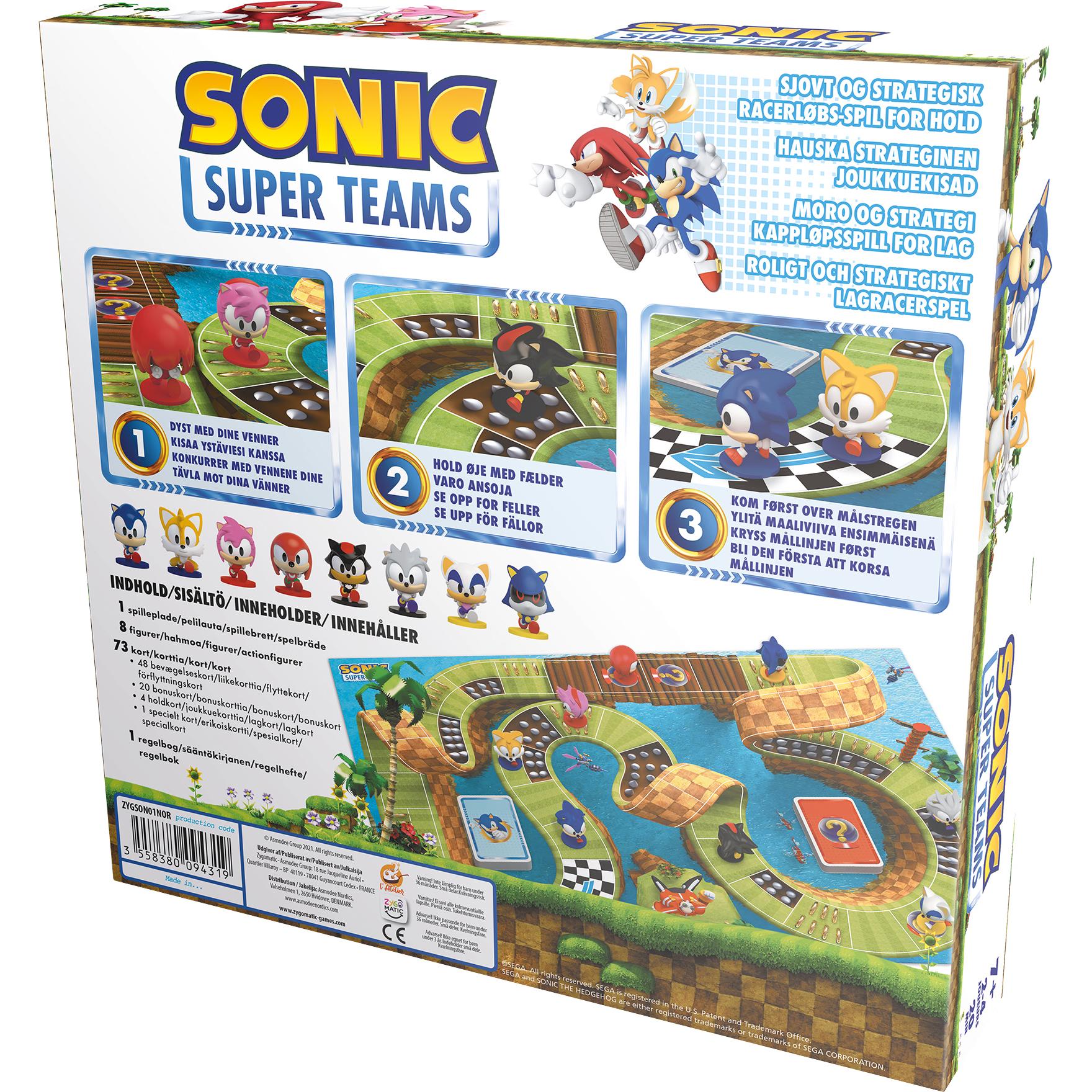 Thumbnail - Asmodée Sonic Racer Boardgame (Nordic) (SONIC01NOR) (Dänisch, Niederländisch, Finnisch, Schwedisch)