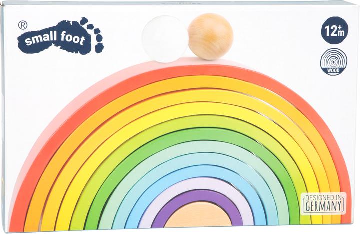 Actual product image small foot Wooden blocks rainbow XL