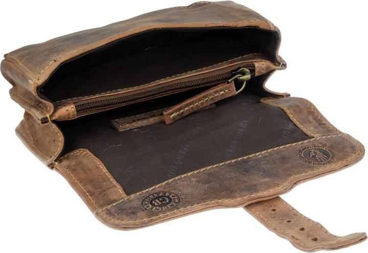 Actual product image Greenburry Vintage Military Belt Bag Leather 16 cm
