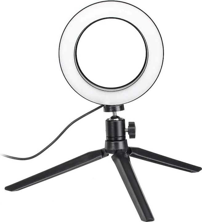JTI Selfie light / ring light (20 cm) and stand (Ring light)