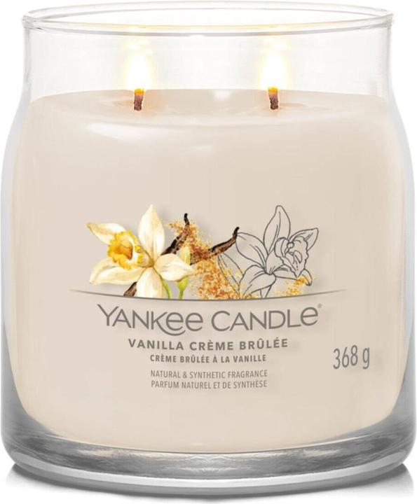 Actual product image Yankee Candle Duftkerze Vanilla Crème Brûlée Signature Medium Jar