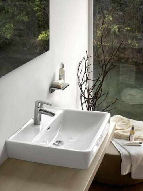Actual product image Laufen Countertop washbasin PRO S 650x465mm w ÜL 1 HL version white LCC (465 mm, 650 mm)