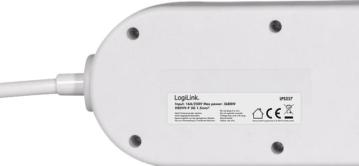 Produktbild LogiLink 4x CEE 7/3 (4 x, CEE 7/3, 1.50 m)