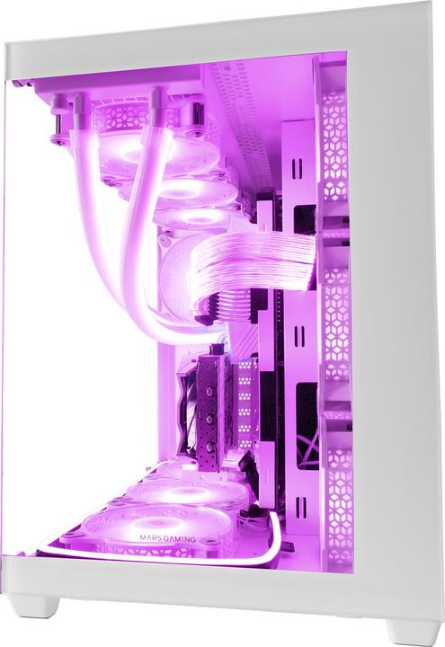 Actual product image Mars Gaming Boitier Grand Tour E-ATX MCV4 RGB avec panneaux vitrés (Blanc) (ATX, mATX, Mini-ITX, E-ATX)