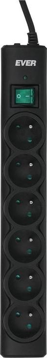 Immagine prodotto Ever OPTIMA 1.5m 6 uscite AC 250 V Nero 1.5 m (6x, CEE 7/5, 1.50 m)
