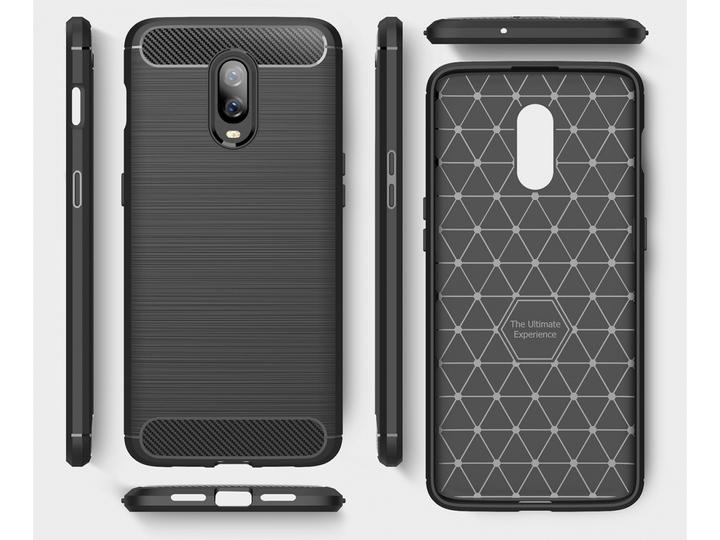 Produktbild Screenguard OnePlus 6T Hülle Carbon Brushed Soft TPU (OnePlus 6T)