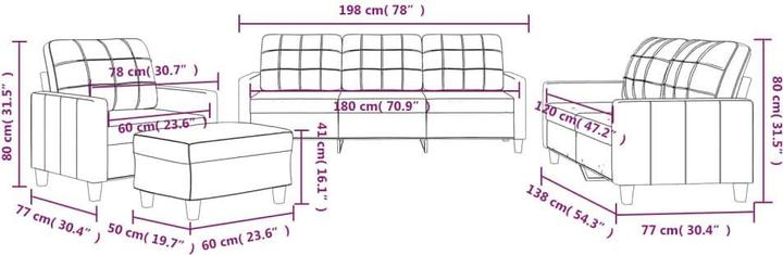 Actual product image vidaXL Romaine (Upholstery set)