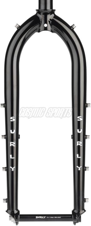 Produktbild Surly Dinner Fork Stahl Gabel, 27.5"/29", 28.6-30, 50mm, 420mm, 110x15mm TA, IS Disc, black