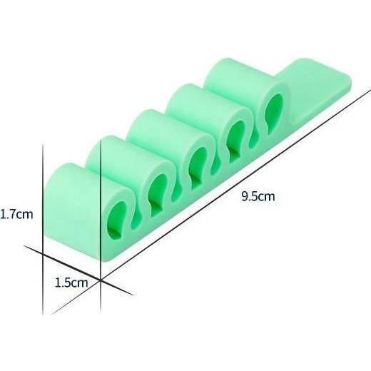 Thumbnail - Hurtel, Schreibtisch Accessoire, Silicone office organizer - green