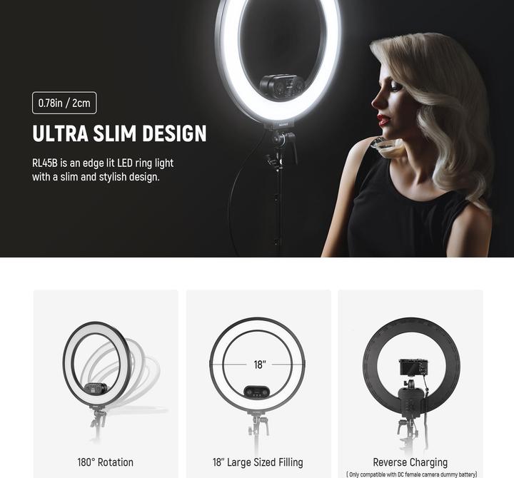 Immagine prodotto Neewer RL45B Edge Lit Soft Ring Light