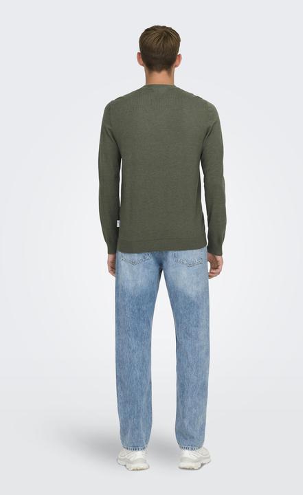 Produktbild Only & Sons Normal geschnitten Rundhalsausschnitt Pullover Strickpullover (M)