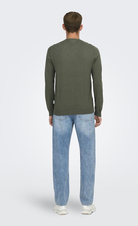 Immagine prodotto Only & Sons Maglia pullover con scollo rotondo dalla vestibilità regolare (M)