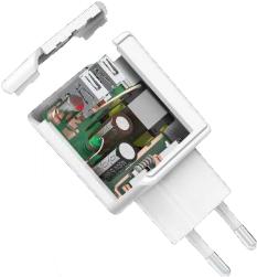 Actual product image Schwaiger 230V Charging Adapter 2x USB 2.4A white (12 W, 2 ports)