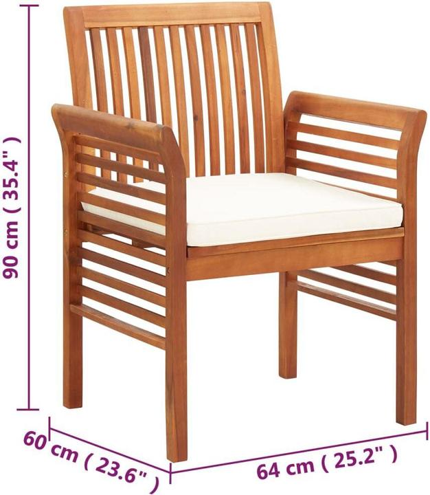 Produktbild vidaXL Garten-Essstuhl