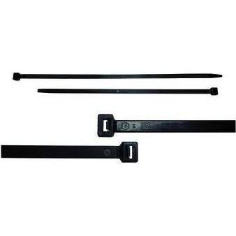 CellPack, Kabelbinder, Kabelbinder L200mm sw 4,5x1,4mm hfr Kst KS/146426 (Kunststoffkabelbinder, 200 mm, 100 Stk.)