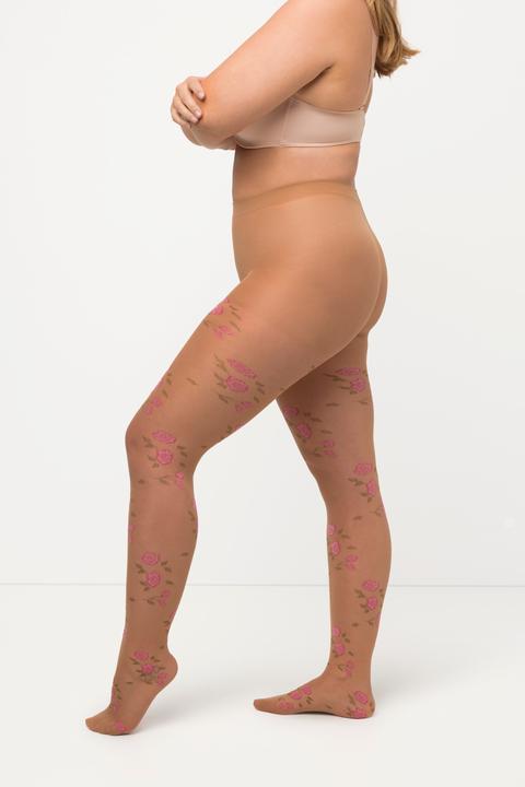 Immagine prodotto Ulla Popken Collant con design floreale da 20 den (20)