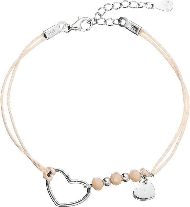 Immagine prodotto Evolution Group - Beige Kabbalah bracelet with hearts 13053.3