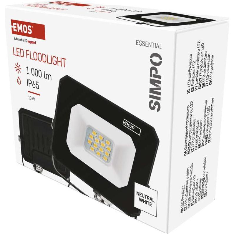 Thumbnail - Emos, Wandleuchte + Deckenleuchte, LED reflektor SIMPO 10 W neutralweiss (1000 lm)