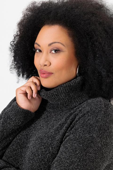 Actual product image Ulla Popken Soft Textured Chenille Oversized Fit Sweater (54)