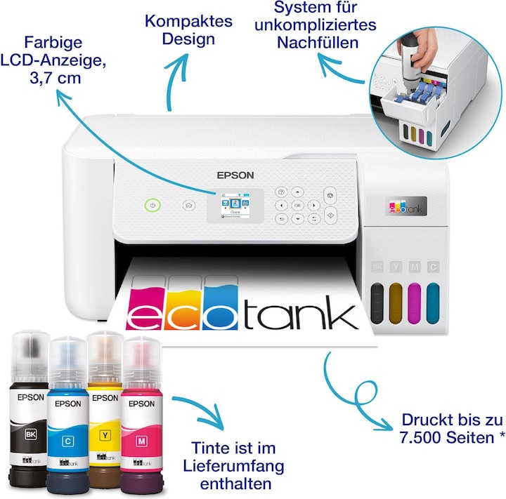 Actual product image Epson EcoTank ET-2826 (Ink tank, Colour)