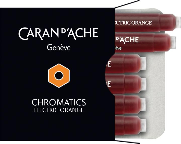 Produktbild Caran d'Ache Chromatics Tintenpatronen (Orange, 0.50 mm, 6 Stk.)