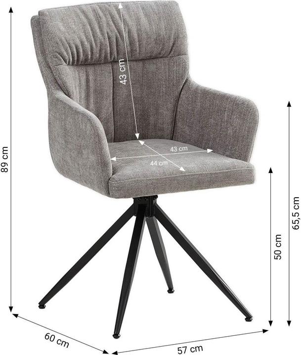 Immagine prodotto Homestyle4u Esszimmerstuhl Drehbar