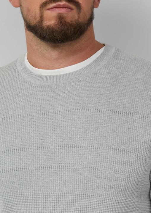 Produktbild s.Oliver Strickpullover Strukturmix-Pullover aus reiner Baumwolle (XXL)