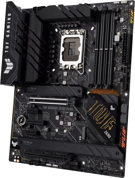 Produktbild ASUS TUF GAMING Z690-PLUS MB LGA1700 4xDDR5 4xM.2 4xSATA (LGA 1700, Intel Z690H, ATX)