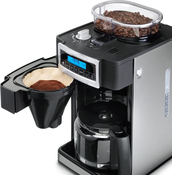 Actual product image Princess 249402 Coffee maker Grind and Brew DeLuxe - Filter coffee maker - 1,25 l - Gema...