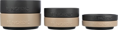 Actual product image Trixie Be Nordic Voerbak Hond Keramiek/ Rubber Taupe (1.20 l)