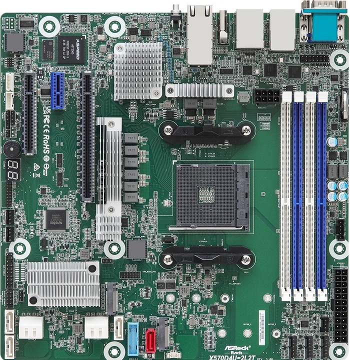 Actual product image AsRock X570D4U-2L2T/BCM (AM4, AMD X570, mATX)