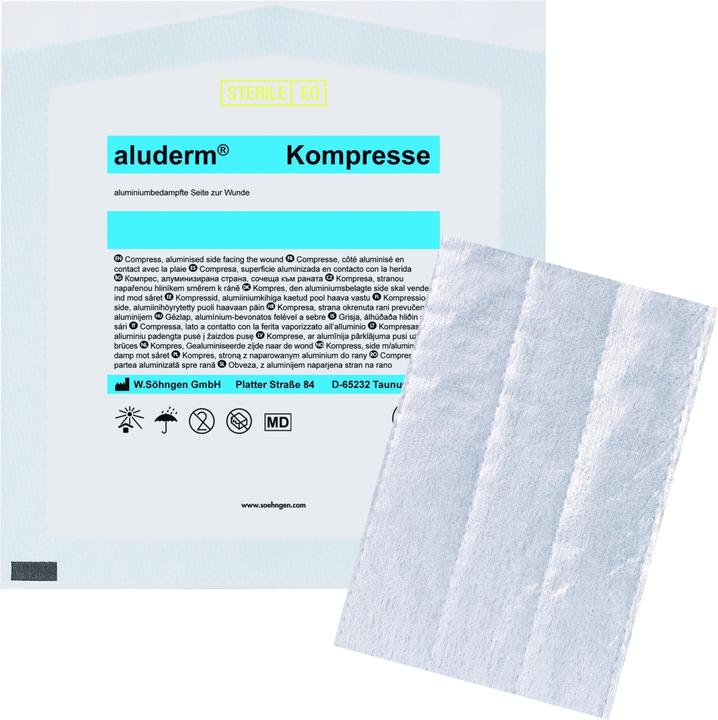 Productafbeelding Aluderm Kompres 10 x 15 cm steriel, 1 st. kompressen
