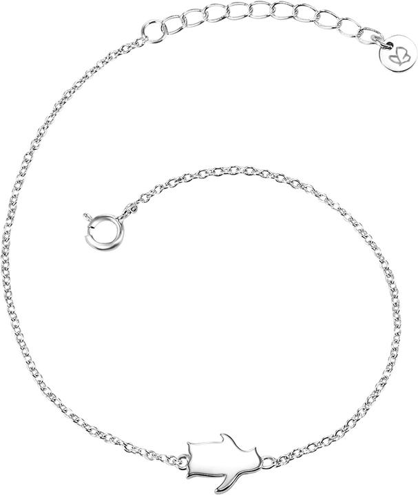 Immagine prodotto Glanzstücke München Pinguino da donna in argento Sterling 17,0 cm Lunghezza base + 3,0 cm Estensione - 10170 (17 cm, Argento)