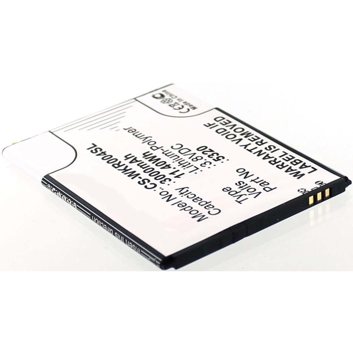 AGI 39089 - Akku - Wiko - Schwarz - Lithium Polymer (LiPo) - 3000 mAh - 3,8 V, Smartphone Akku